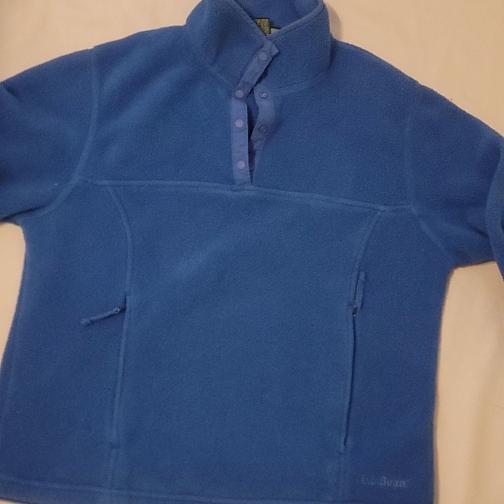 LL Bean Women’s S Quarter T Snap Fleece Pullover small‎